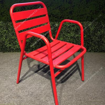 China Eco-friendly Colorful Outdoor Garden Chair Furniture Aluminum Outdoor Chair for sale