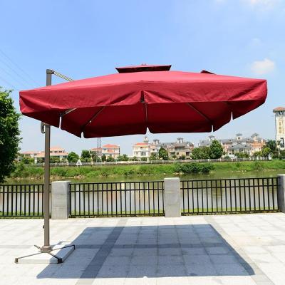 China Wholesale Weather Resistant Aluminum Frame Waterproof Outdoor Large Umbrella On Big Sale for sale