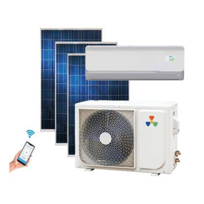 China Hotels 12000 18000 24000 Btu Solar Air Conditioner ACDC Hybrid Air Conditioner For Home And Office for sale