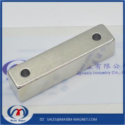 China Neodymium magnets with straight holes for sale