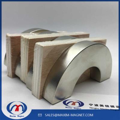 China Super strong big half ring neodymium magnets for sale