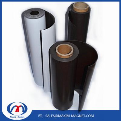 China Flexible Rubber Magnet Sheets with pvc laminate or self ahsesive for sale