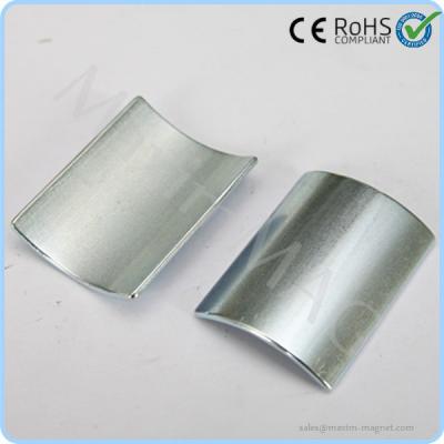 China Electric servo motors application quality Arc shaped Neodym Magnete for sale