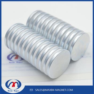 China Rare earth permanent strong neodymium disc magnets for sale