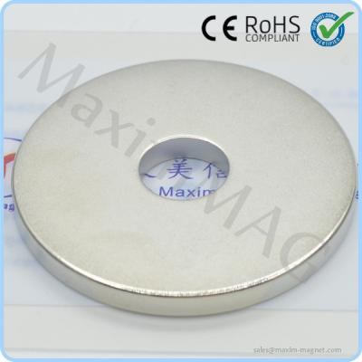 China Neodymium magnet disk with hole for sale