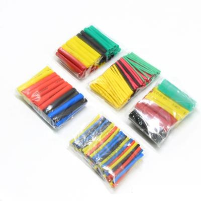 China High Temperature 328pcs 2:1 Flame Retardant PE Tube Insulation Heat Shrinkable Sleeve Heat Shrink Tube Set Wire , Shrinking Tube for sale