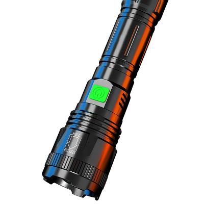 China Telescopic Zoom 1700 Lumen High Power Aluminum LED Flashlight Rechargeable Waterproof Strong Light 1000m Long Torch for sale