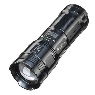 China Telescopic Super Bright 2000 Lumens P50 5 Lumens Aluminum Flashlight Super Bright Modes Waterproof Flashlight With COB Tail Light for sale