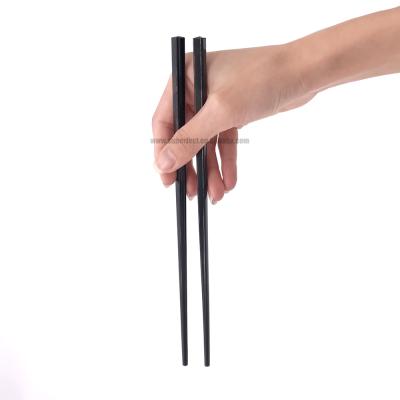 China Sustainable Ready Goods Bulk Colorful Brown White Black Sound Plastic Melamine Chopsticks for sale