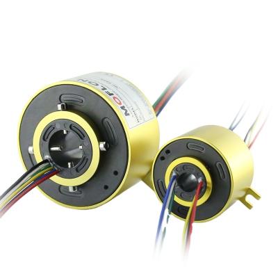 China Precious metal Moflon MT025 series slip ring with bore through hole 25.4mm (1