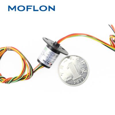 China MC182-S06 Slip Rings OD 12.5mm 6 Rings 2A Electric Swivel Capsule Miniature Slip Rings For Led Light Use MMC182 for sale