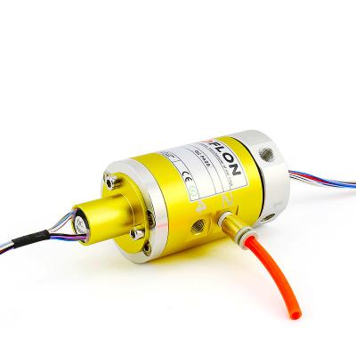 China All Alloy MOFLON 4 Passes General Purpose Rotary Union 4 In 4 Rotary Joint Compact Multifunctional Slip Ring Swivel Fluid Slip Ring for sale