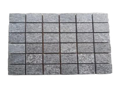 China Modern Granite Cobblestone Paver for Driveways G684, Mesh Back Paver Stone for sale