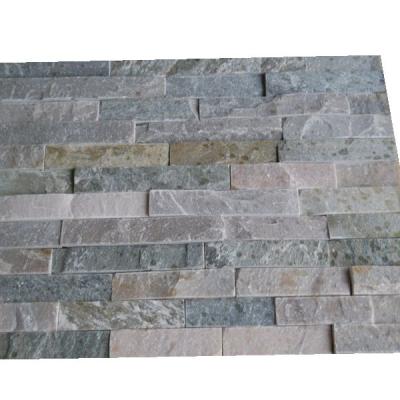 China Hot Selling High Safety Beige Color Slate Culture Wall Cladding Exterior Wall Stone Slate Tile for sale