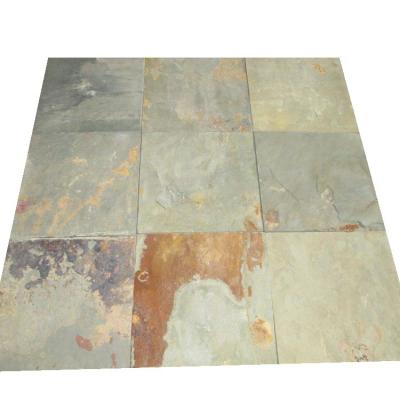 China High Safety Top Grade Culture Slate Panel Natural Rustic Stone Wall Tile Rusty Slate for sale