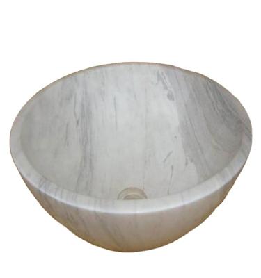 China Stoneless Faucet Sink White With Round Shape for sale