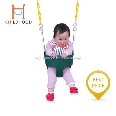 China Factory Furniture Hot Sales EVA Outdoor Garden Children Outdoor Swing Chair Baby Bucket Swing for sale