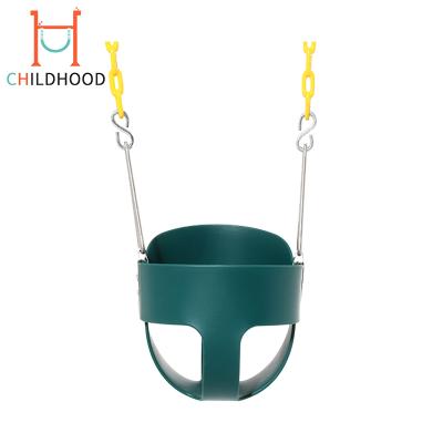 China Blue Indoor Comfortable Full Bucket Garden Toddler Baby Swing Toddler Swing Chair For Infant for sale