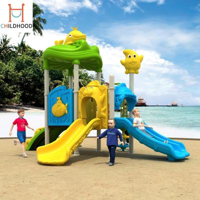 China Safe Most Poplar Outdoor Kids Baby Swing Amusement Playground Slide for sale