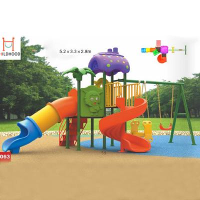 China Amusement Park Safe Outdoor Games Playground Plastic Children Slide for sale