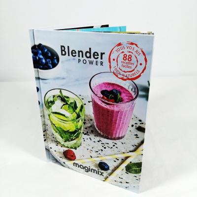 China paper & High quality full color custom hardcover cookbook recipe book hardcover printing for sale