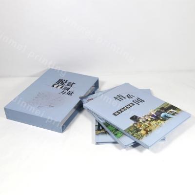 China paper & Cardboard Hardcover Casebound Book Printing With Cardboard Box / Case Book Printing for sale