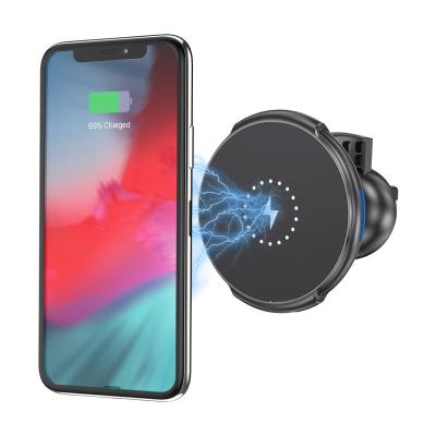 China New Product Qi kc 15W Mag Safe Car Holder Fast FOD Function Wireless Charging Holder Magnetic Car Phone Wireless Charger For iPhone 12 13 pro for sale