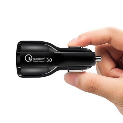 China Hot Selling 5v/3.1a Dual Usb Ports Car Charger Adapter 2 Mobile Phone Usb Plugs With Lightning Cable For Apple Android for sale