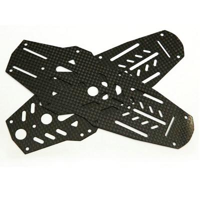 China Abrasion-Resistant Factory Processing Custom Drone Frame Carbon Fiber Sheet Products for sale