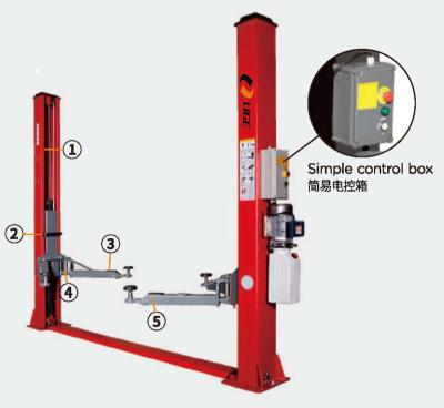 China Car Repair Center CE Car Vehicle Lifting Equipment Two Post Standard Car Lift For Garage for sale