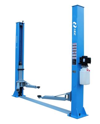 China Car repair center LIGE garage equipment for sale cheap lifting machine two post hydraulic car lift 2 post for sale