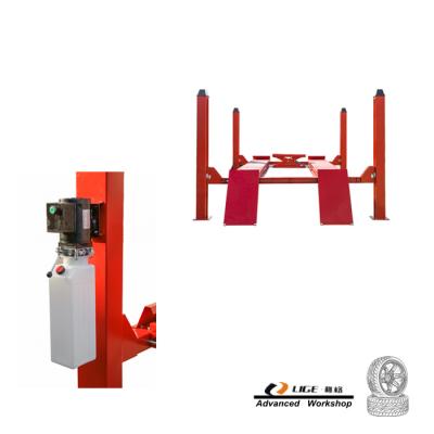 China Car Repair Center Car Repair Center Car Advanced Repair Jack Wheel Alignment 4 Hydraulic Rolling Post Lift for sale