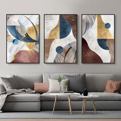 China Waterproof+ECO-Friendly Abstract Geometric Shapes Poster Print Wall Art Picture Nordic Canvas Painting Modern Art for sale