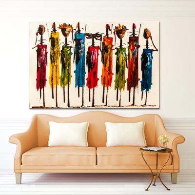 China African Abstract Waterproof+ECO-Friendly Wall Art Maasai Canvas Decoration African Print African Ethnic Painting for sale