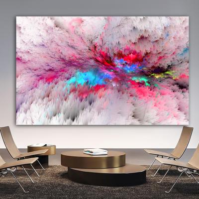 China Waterproof+ECO-Friendly Purple Cloud Abstract Painting Think Modern Independe Wall Picture Canvas Art Poster And Print for sale