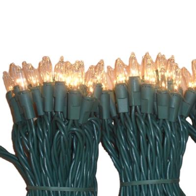 China Amazon 2021 Sale Christmas Tree Indoor Outdoor Lighting Top Light Clear Mini String Lights 100 Bulbs Christmas Decoration String Light for Holiday Decorations for sale