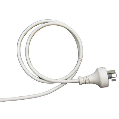 China Home Appliance Wholesale Price Black White Wire SAA Certified Australia Extension Cord 3 Pin Plug Power Cord For Hot Sales Products for sale