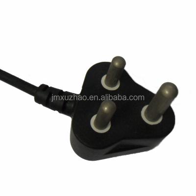 China Home Appliance Black South Africa 3 Pin Big Plug With Female Socket for sale