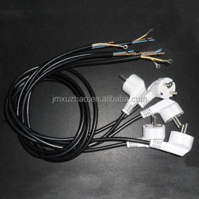 China Home Appliance Factory Wholesale 1.8 Meters AC Extension Cable Black French European 2 Pin Plug Power Cord With Hot Sales for sale