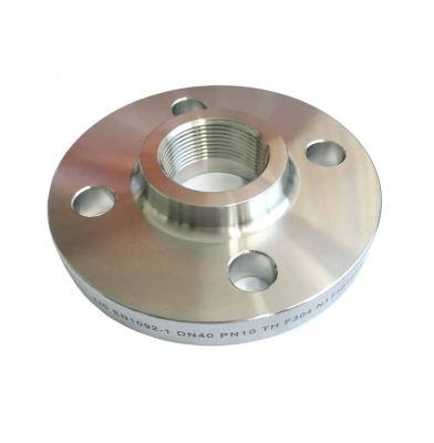 China Stainless steel / steel / alloy duplex JIJIA forged ASME B16.5 EN1092-1 bspp c276 bspt hastelloy NPT threaded flange for sale