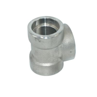 China Factory Price Stainless Steel/Duplex Stainless Steel/Alloy Steel Pipe Forged Socket Weld Tee for sale