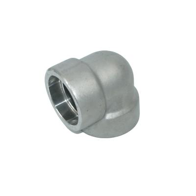 China Factory Stainless/Industrial MSS-SP-97 Duplex ASME B16.11 Steel/Alloy Steel Forged Stainless Steel Socket Weld Elbow for sale