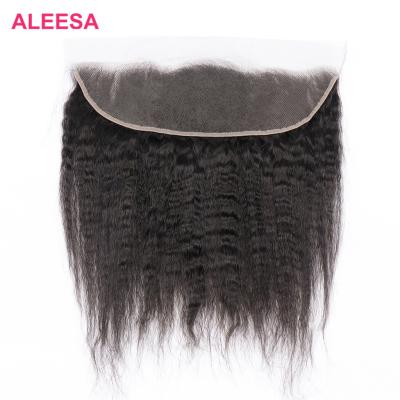 China Hd 13x4 CURLY STRAIGHT natural hair lace frontal closure, 13x6 10a curly hairbands and closures, Hd transparent lace headband for sale