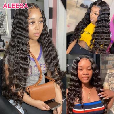 China Wholesale 4x4 Body Wave Pre Plucked Swiss Lace Frontal Closure,Transparent/HD Lace Headband,Brazilian Deep Wave Wigs Hair Lace Front for sale