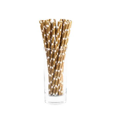 China Bio Degradable Material Custom Disposable Maochun Boba Tea Straw, Kraft Paper Packaging Kids Birthday Party Decoration for sale