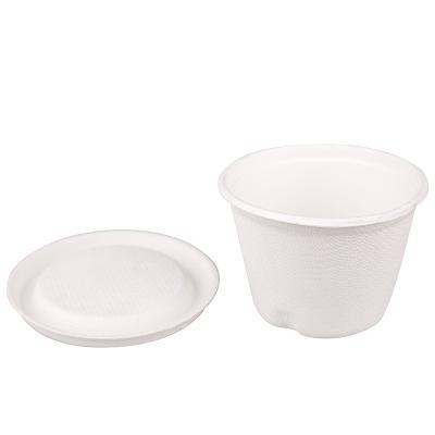 China MAOCHUN cake small sugar cane environmentally friendly disposable paper cups with lid, health, safety and good sealing for sale