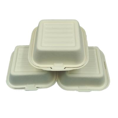 China Support LOGO Customization, Waterproof Food Grade, Sugar Cane Bagasse Food Packaging Cake MAOCHUN Container With Lids for sale