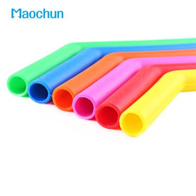 China Art Decor Maochun Baby Silicone Curvy Straw, Creative Silicone Bubble Milk Tea Drinking Straws for Vegetable and Fruit Juice for sale