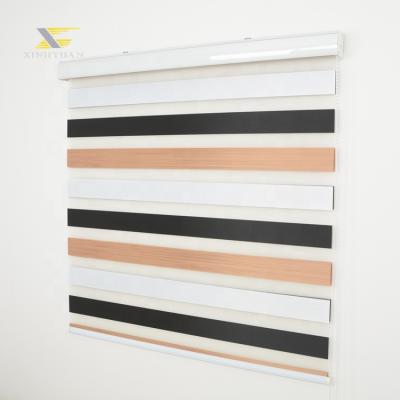 China Blackout Flat Plate Contemporary High Quality Horizontal Zebra Blinds Fabric For Window Shades for sale