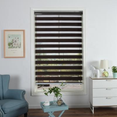 China Day And Night Waterproof Custom Double Layer Zebra Roller Blinds Shades Shutters for sale